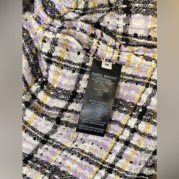 Isabel Marant Nameo Jacket In Lilac And Yellow size 38/ us size 6 - Picture 14 of 16
